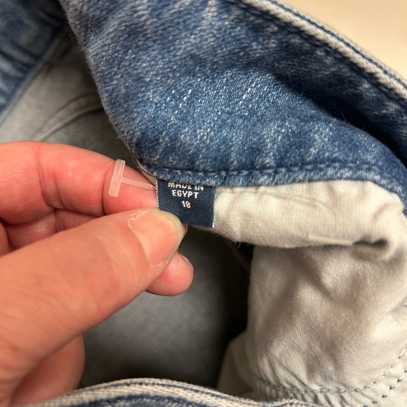 J. Jill Denim Jeans Womens 18 Blue High Rise FULL Leg Whiskered Stretch Comfort - Picture 4 of 4